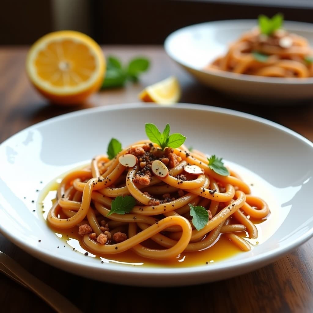 Pasta de Lentejas con Salsa de Bergamota y Anchoas: Receta Italiana Sin Gluten y Omega-3
