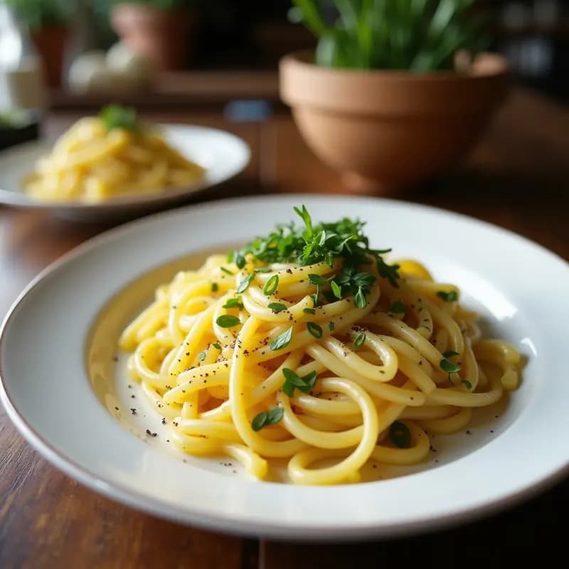 Pasta al Limón con Espinacas y Piñones: Receta Italiana Vegana y Baja en Calorías