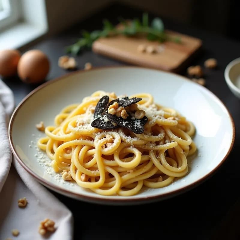 Pasta de Nabos con Trufa Negra: Receta Keto en Airfryer en 20 Minutos