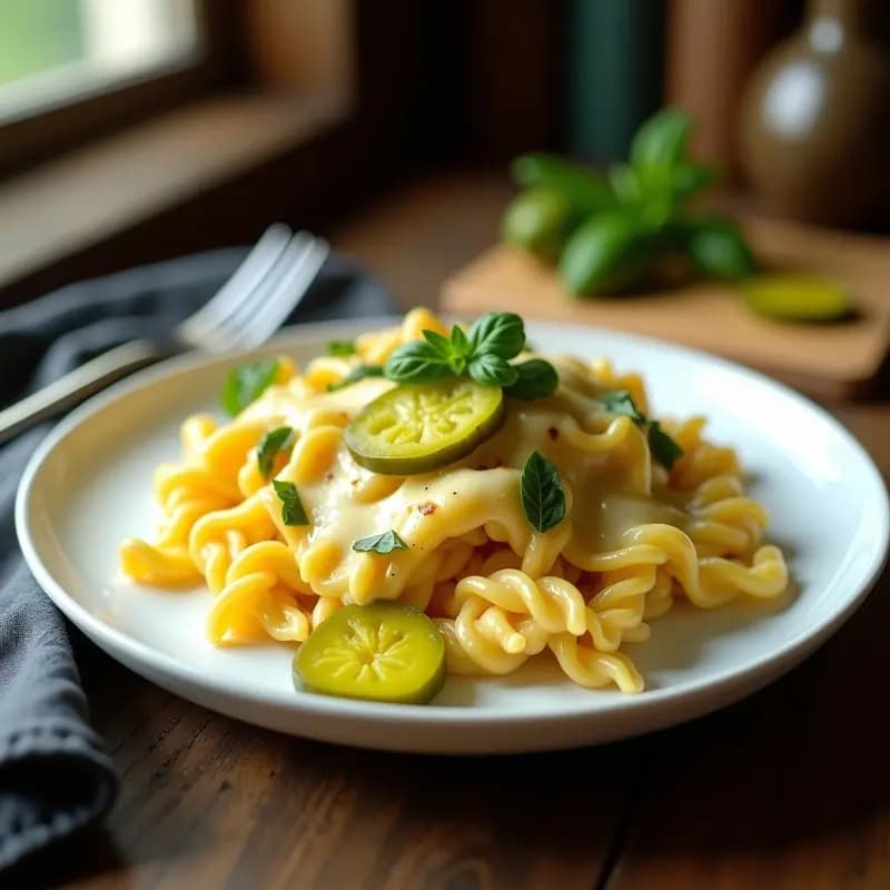 Tik Tok Pasta de Queso y Pepinillos: Receta Viral Italiana en 10 Minutos