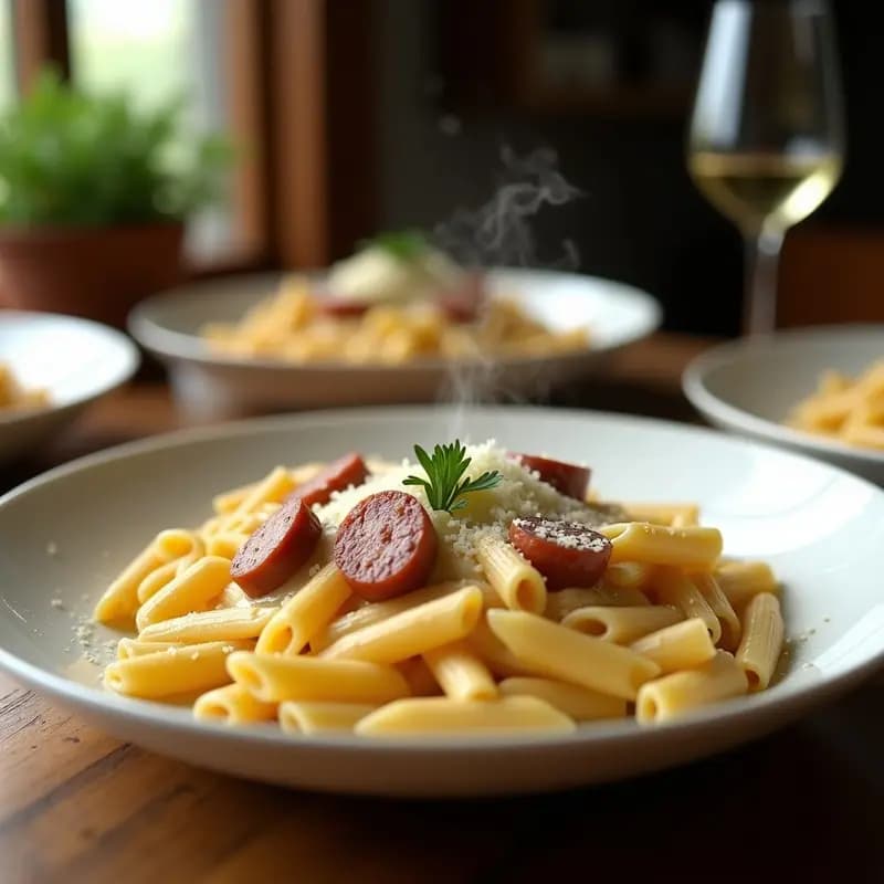 TikTok Pasta de Salchicha y Queso crema: Receta Viral en 10 minutos con Toque Picante
