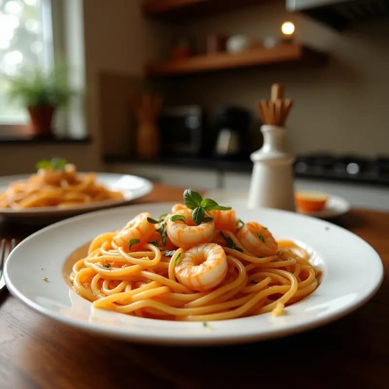 Pasta allo Scoglio con Mariscos y Azafrán: Receta Italiana Gourmet en 30 Minutos
