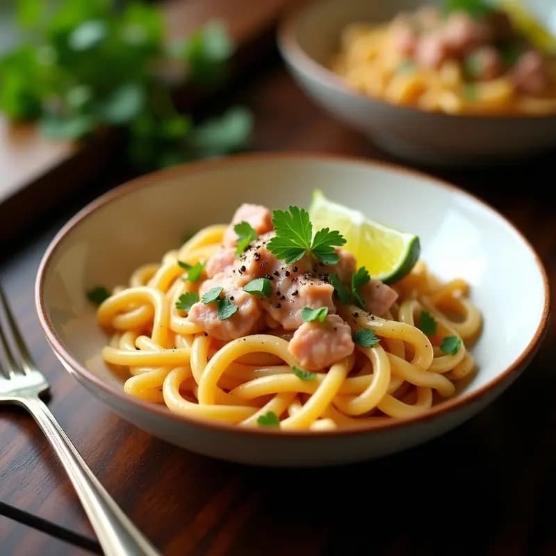 TikTok Pasta com Garfo: Receta Brasileira de Macarronada Cremosa com Atum en 10 Minutos