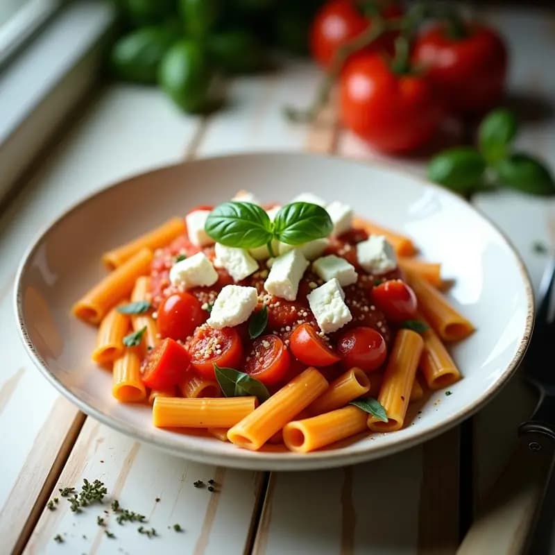 TikTok Pasta de Tomate y Queso Feta: Receta Viral Griega en 10 Minutos