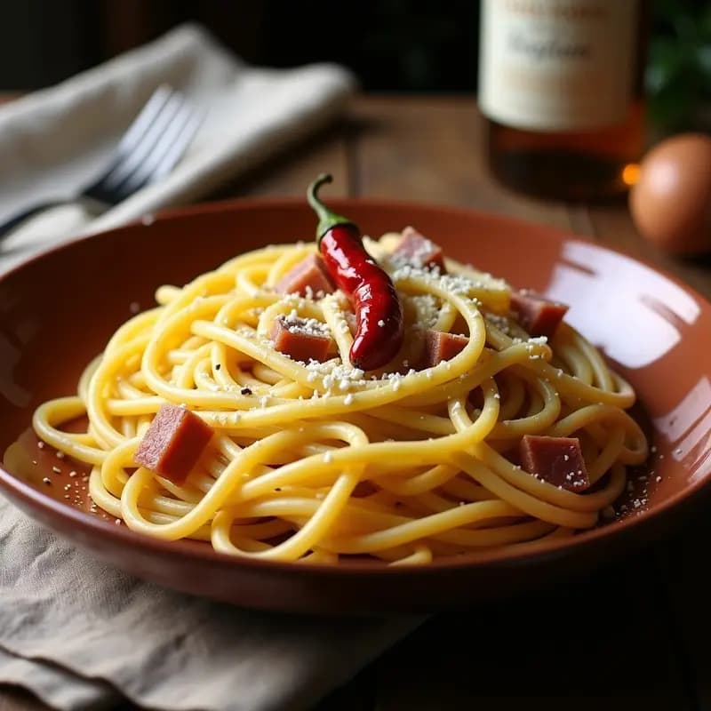Pasta alla Zozzona con Huevos y Guanciale: Receta Romana Tradicional en 15 Minutos