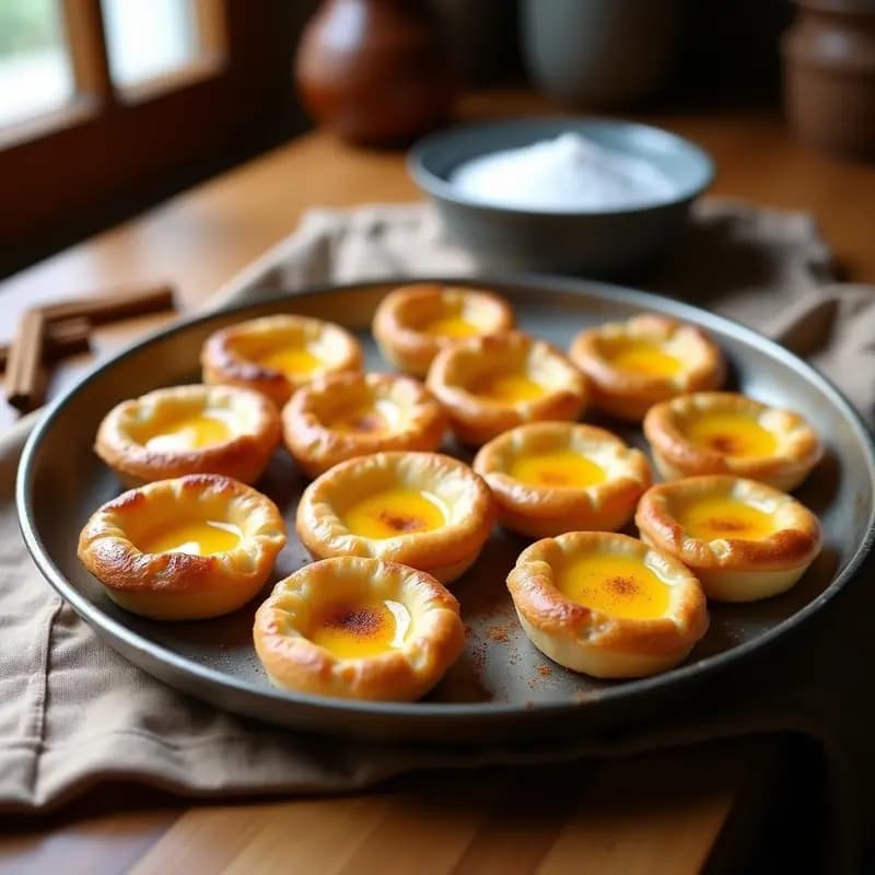 Pasteis de Nata Veganos: Tartaletas Portuguesas de Canela y Vainilla Sin Lácteos