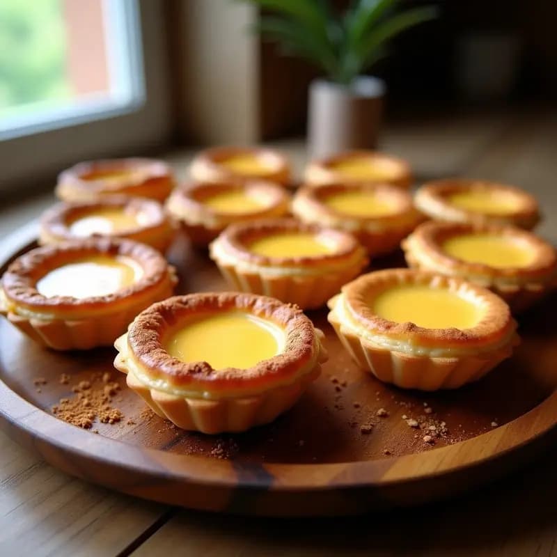 Pasteis de Nata Portugueses con Mantequilla de Cacahuete: Receta Crujiente y Sin Gluten