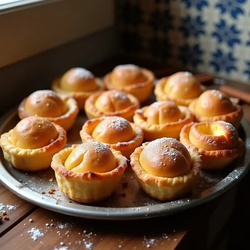 Pasteis de Nata Portugueses: Receta Tradicional con Hojaldre Casero