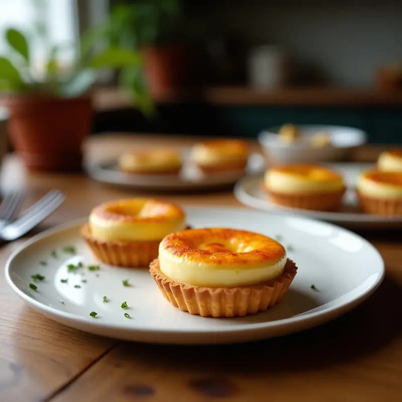 Pasteis de Nata Portugueses Veganos: Receta Traditional con Leche de Coco