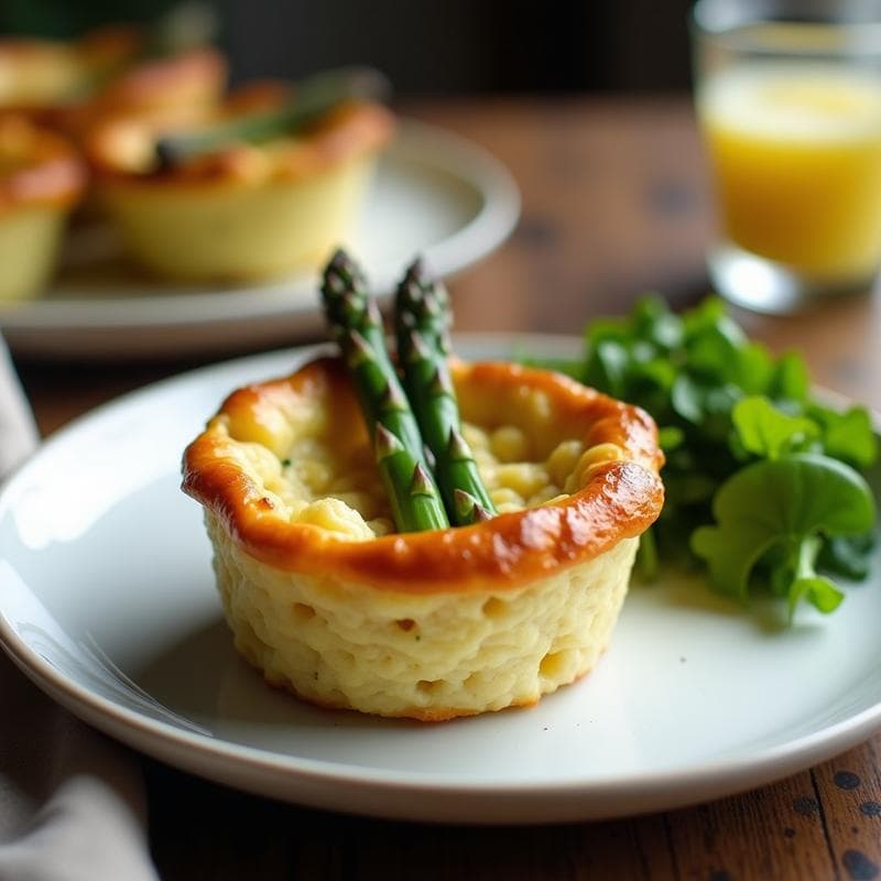 Pastel de Atún y Espárragos: Receta Keto en Molde Individual Sin Harina