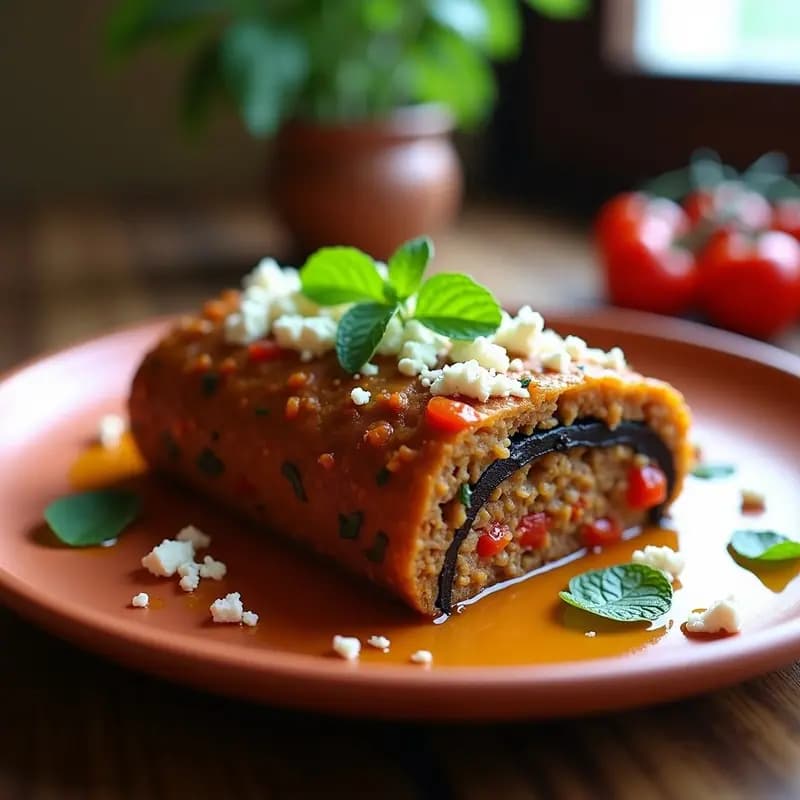 Pastel de Berenjena y Carne Picada de Soja: Receta Griega en Olla Lenta