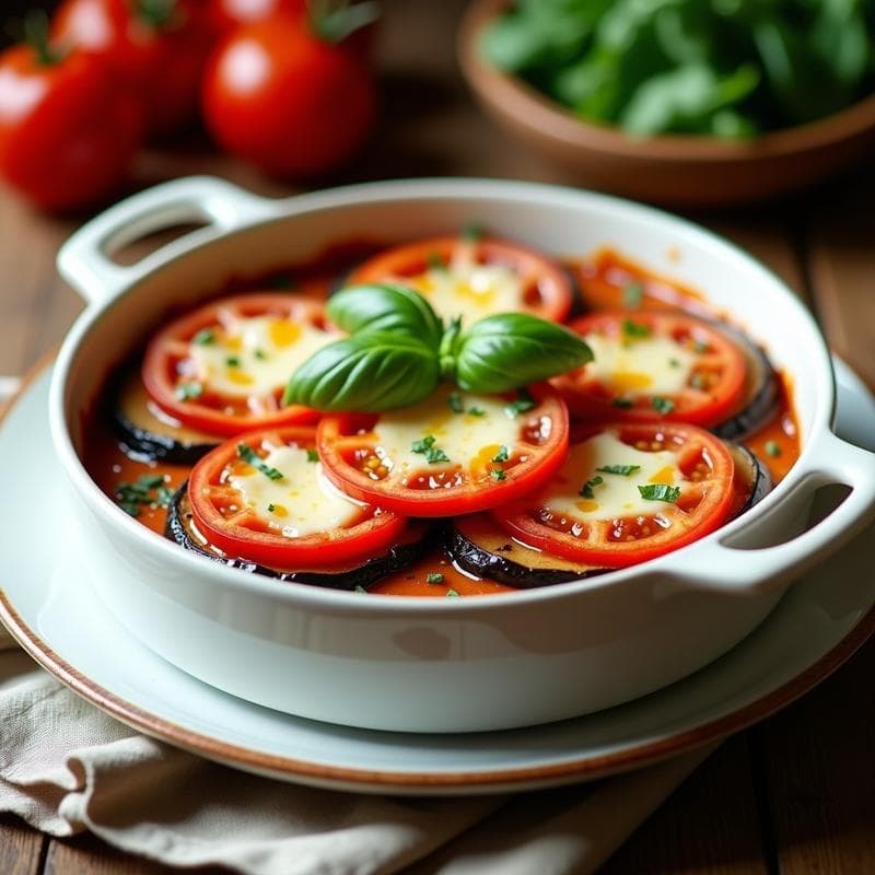 Pastel de Berenjenas y Tomate: Receta Italiana Sin Gluten y Keto