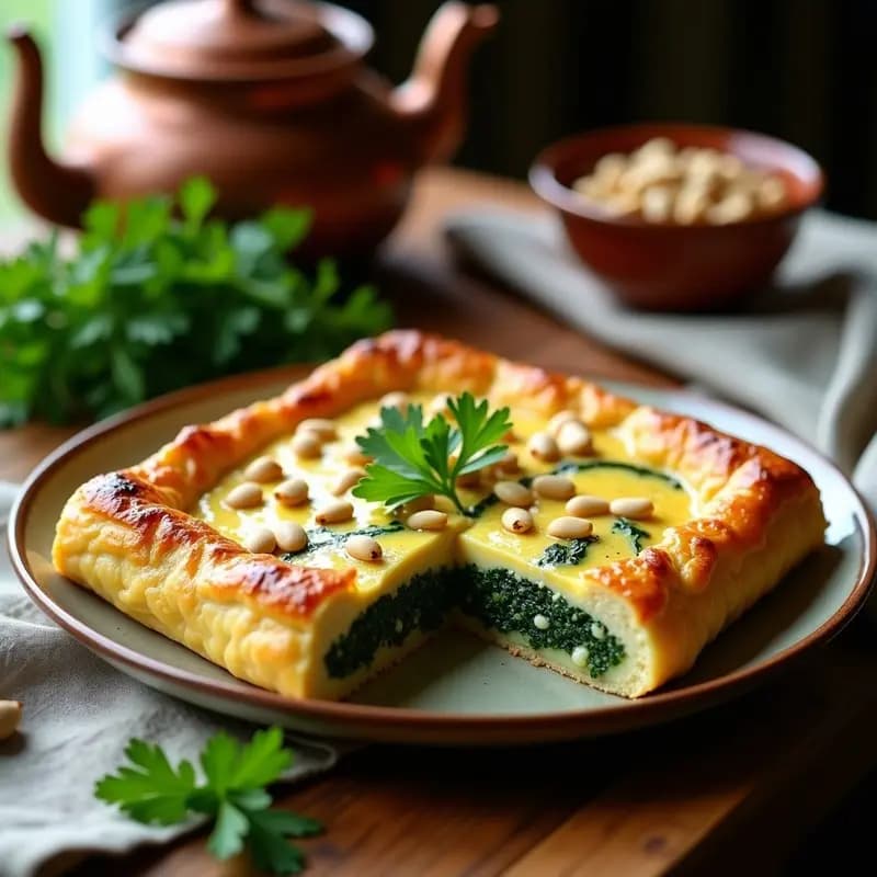 Pastel de Beschamel y Espinacas: Receta Turca (İspanaklı) Sin Lactosa con Leche de Avena