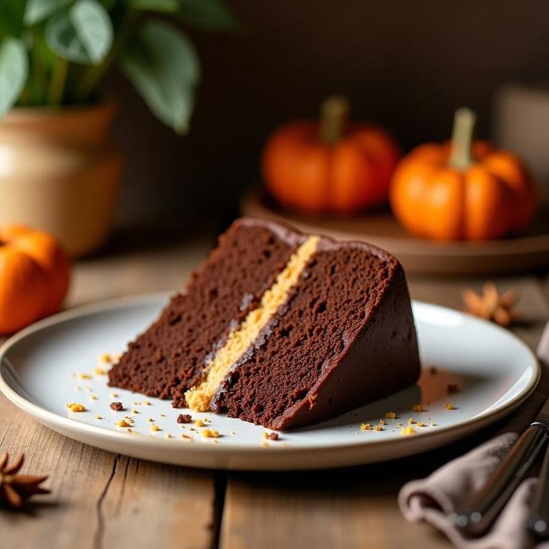 Pastel de Calabaza y Chocolate Negro: Postre Keto Sin Harina y con Toque a Especias