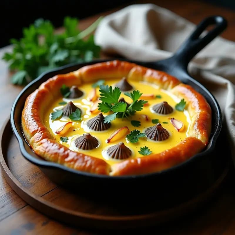 Pastel de Caracoles con Salsa de Ajo y Perejil: Receta Francesa Gourmet en Sartén