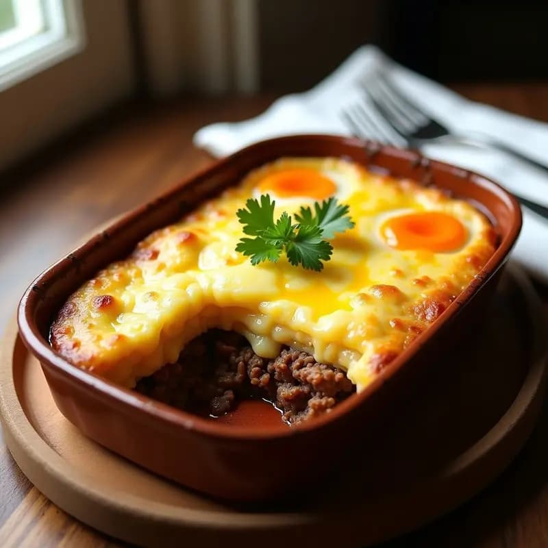Pastel de Carne Argentina con Pure de Papas y Huevos Duros: Receta Casera en Molde