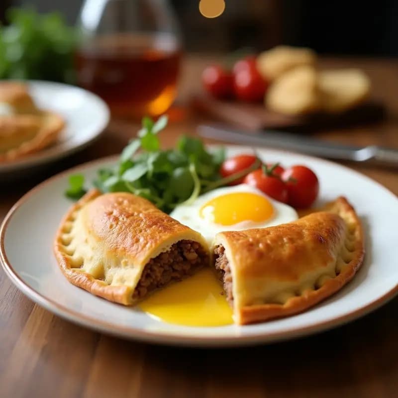Pastel de Carne Argentino: Empanada de Miga Rellena de Carne, Huevo y Aceitunas