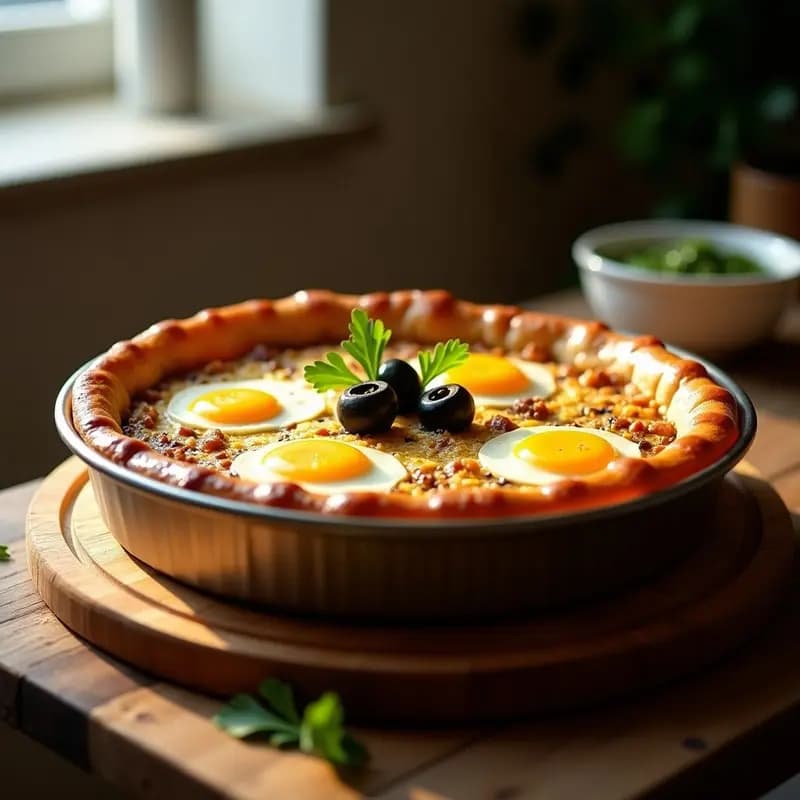 Pastel de Carne Argentino: Empanadas Grandes Rellenas de Carne, Huevo y Aceitunas