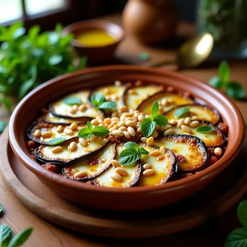 Pastel de carne Libanes con Berenjenas y Yogur: Receta de Kafta Bil Saniyé al Horno
