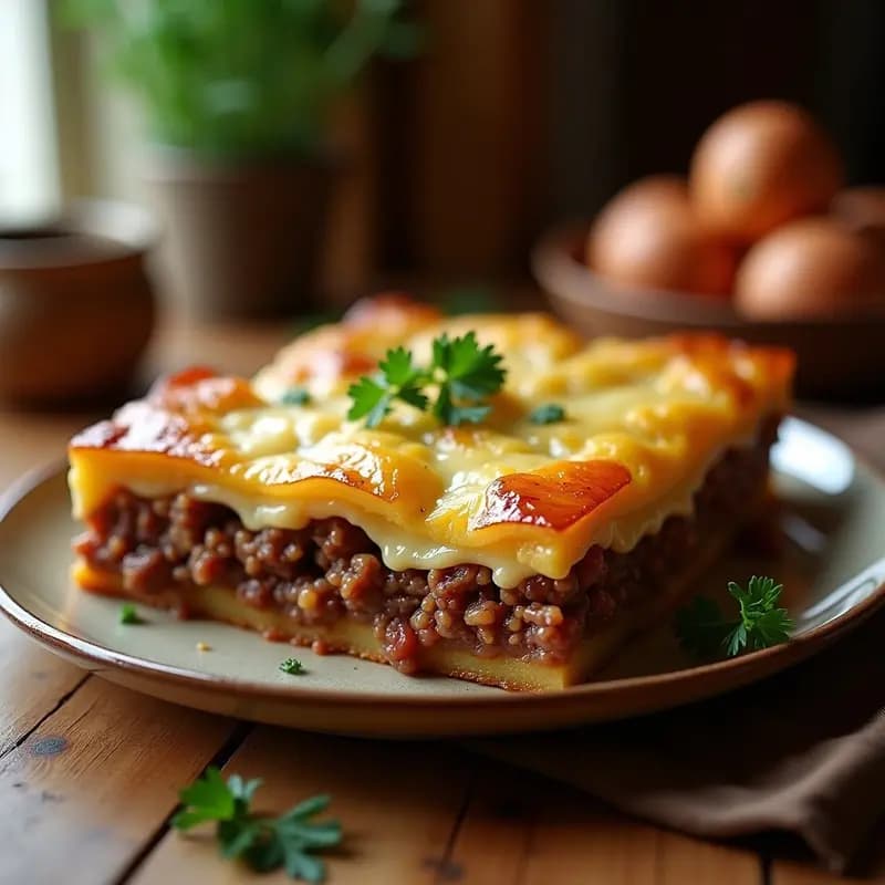 Pastel de carne a la Catalana con Piñones y Pasas: Receta Familiar en Molde