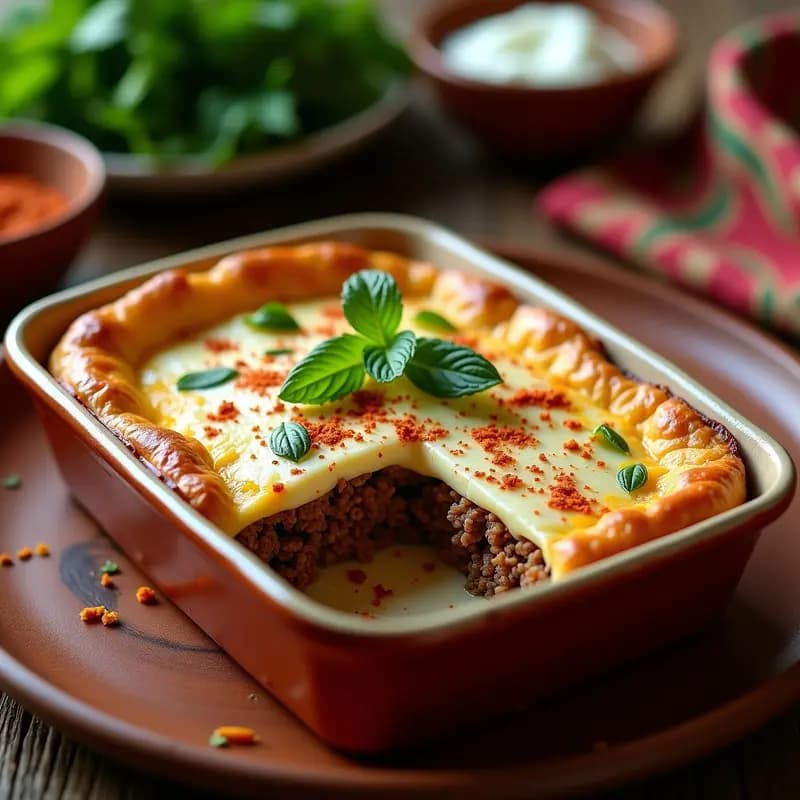 Pastel de Carne ingredientes Libanes: Receta familiar con Especias y Yogur
