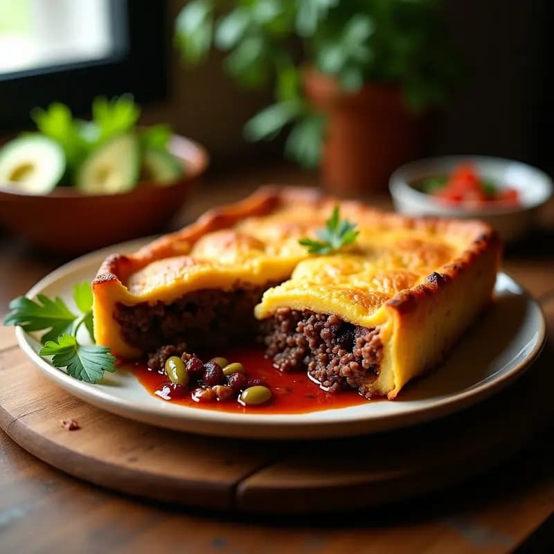 Pastel de Carne y Malanga con Masa de Ñame: Receta Cubana Sin Gluten