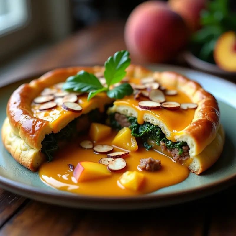 Pastel de Carneshewa Sudafricano con Salsa de Durazno y Curry: Receta de Fusión Africana y Dulce-Salada