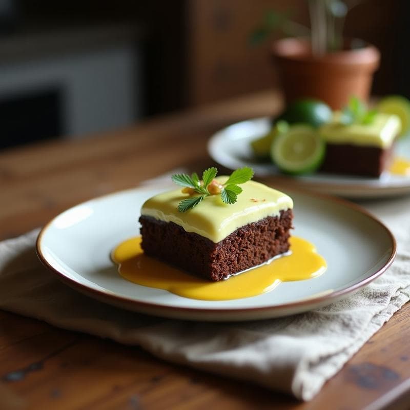 Pastel de Chocolate y Batata con Frosting de Aguacate: Postre Vegano y Sin Gluten
