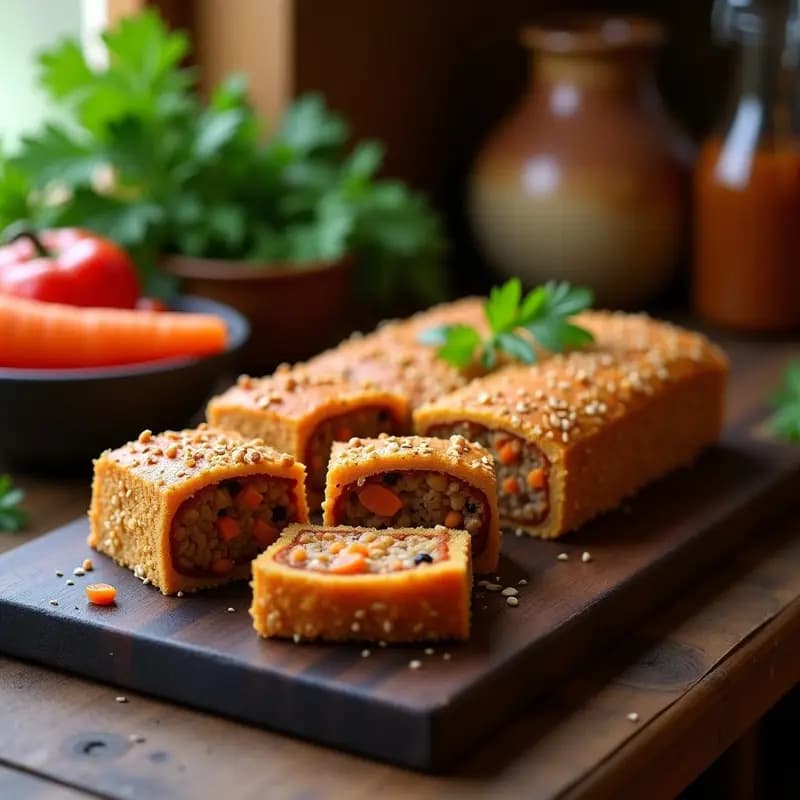 Pastel de CarneSA Vegano con Lentejas y Zanahoria: Receta Epana Sin Gluten