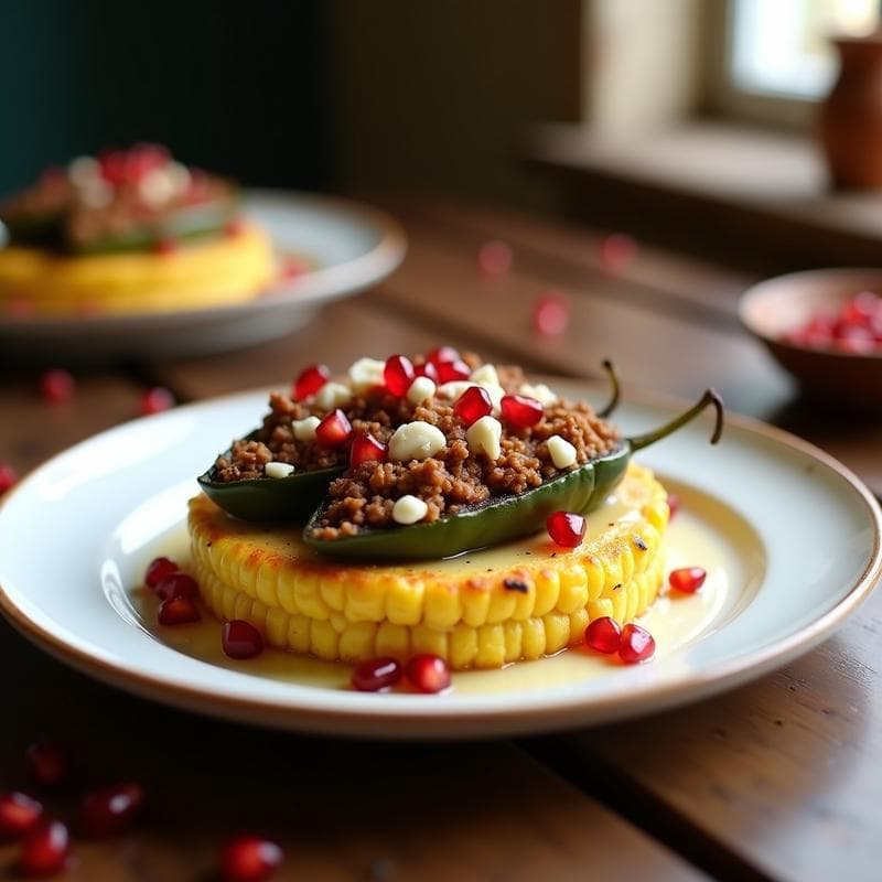 Pastel de Elote y Chiles en Nogada: Receta Mexicana Tradicional en Versión Keto