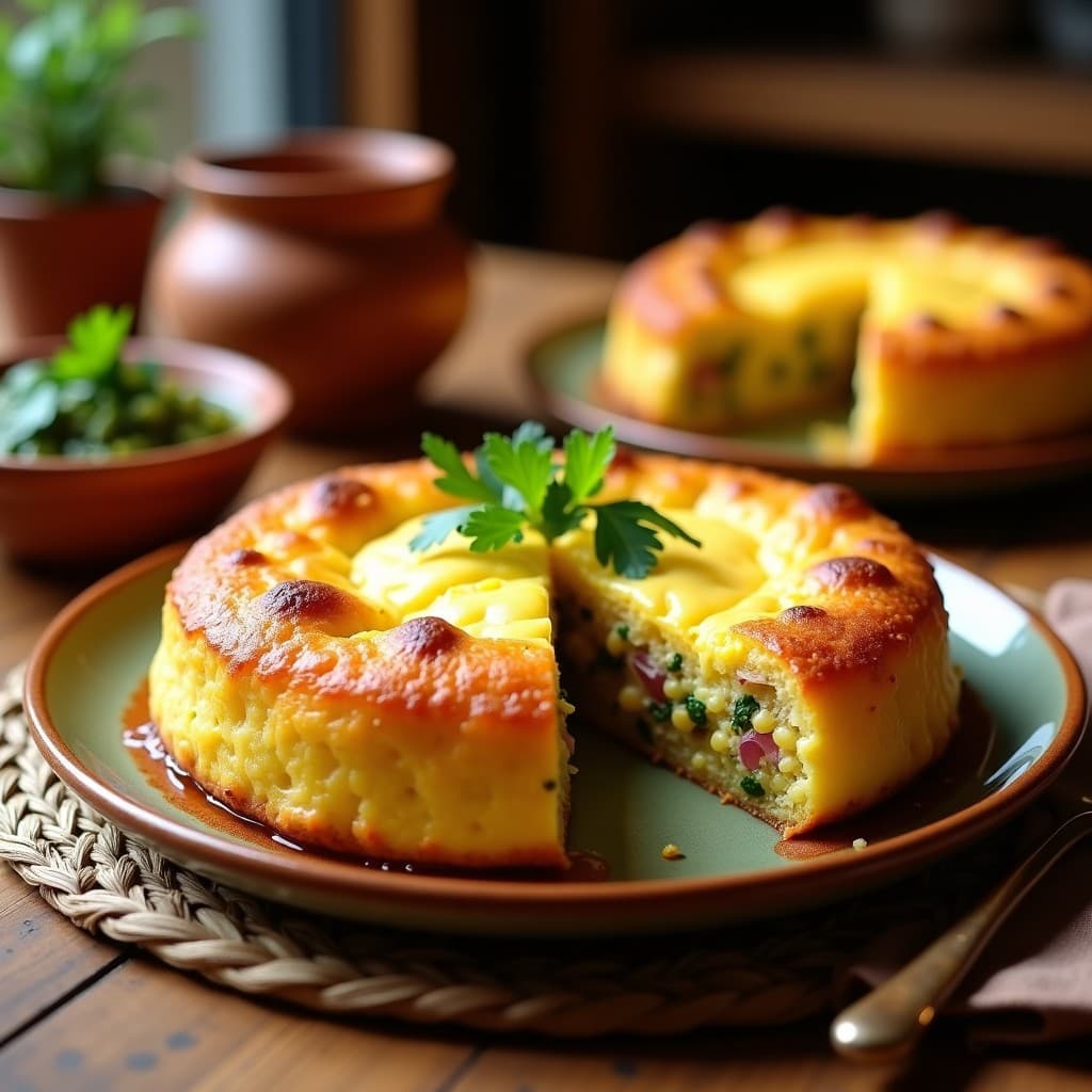 Pastel de Elote y Chiles Poblanos: Receta Mexicana Sin Harina en Molde para Microondas