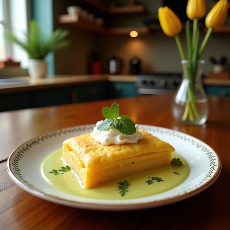 Pastel de Elote y Chipotle con Crema de Aguacate: Receta Mexicana Vegana en Olla Express