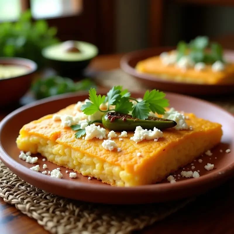 Pastel de Elote Mexicano con Queso Cotija Vegano: Receta Tradicional Sin Lactosa
