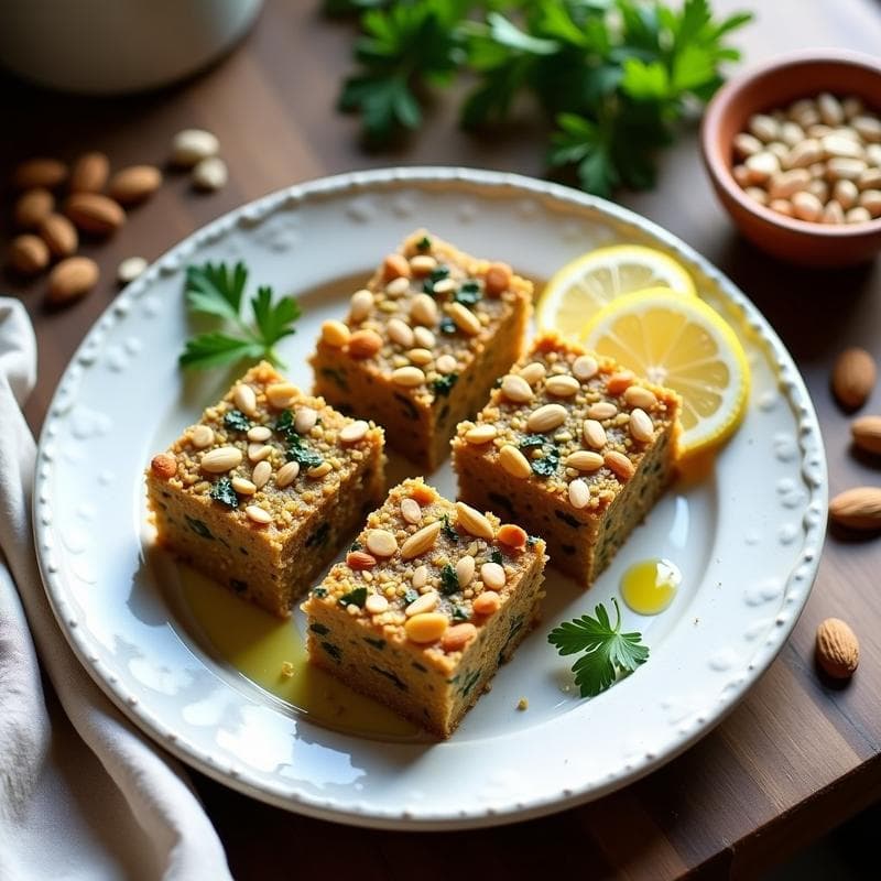Pastel de Lentejas y Calabacín con Costra de Almendras: Receta Vegana Sin Horno