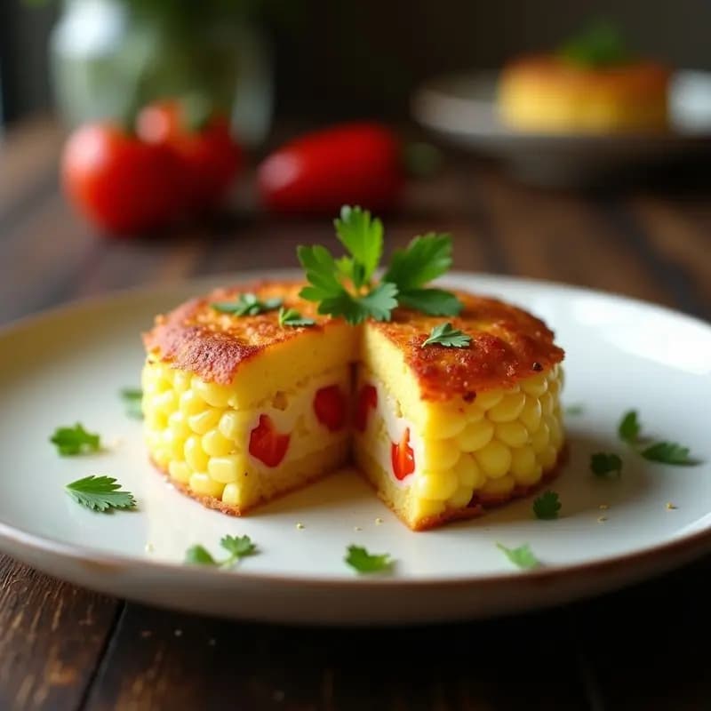 Pastel de Maíz con Atún y Pimientos: Receta Dominicana en Molde Individual