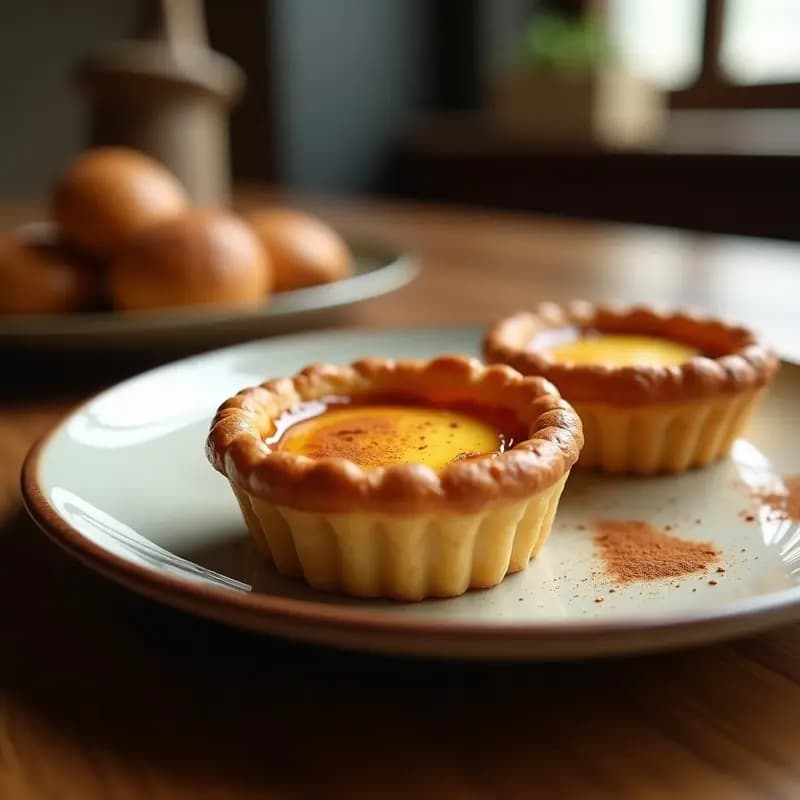 Pastel de Nata Portugués de Almendra: Postre Crujiente sin Lactosa