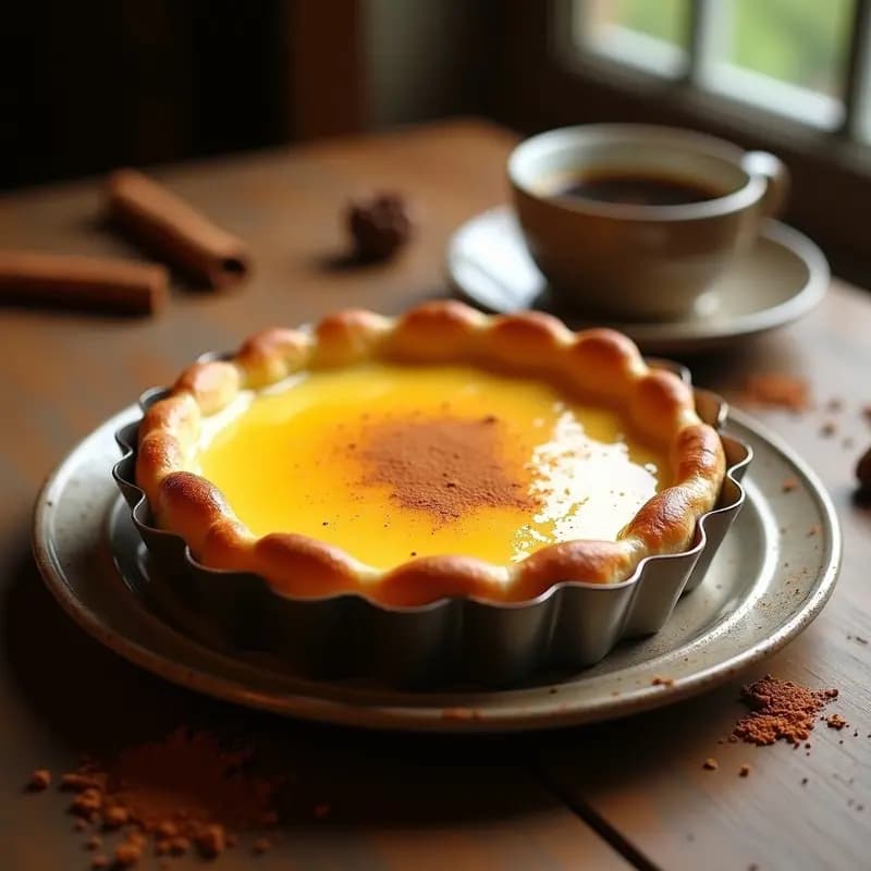 Pastel de Nata Portugués con Canela: Receta Tradicional en 25 Minutos