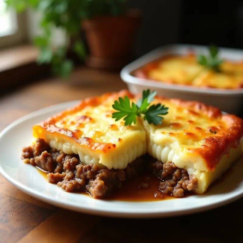 Pastel de Papa Argentino con Carne Picada y Queso Muzzarella: Receta Reconfortante