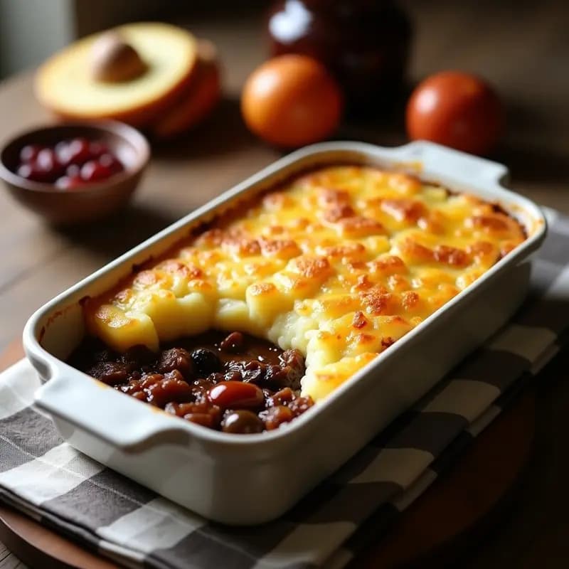 Pastel de Papa Chileno con Carne Molida y Aceitunas: Receta Tradicional en Horno
