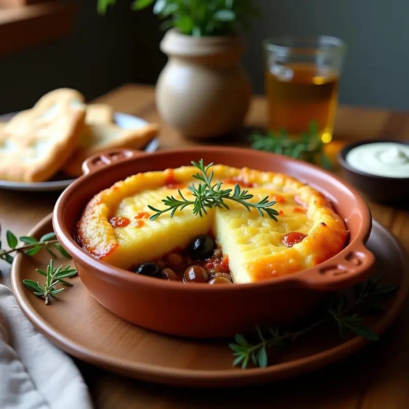 Pastel de Papa con Carne de Cordero y Aceitunas Kalamata: Receta Griega al Horno