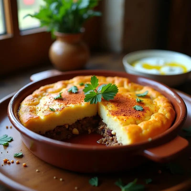 Pastel de Papa y Carne Picada con Especias Marroquíes: Receta de Fusion Norteafricana en Olla Lenta