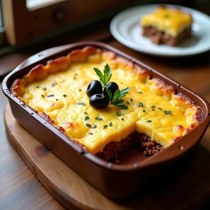 Pastel de Papa Relleno de Carne Picada y Aceitunas: Receta Peruana Reconfortante en 30 Minutos