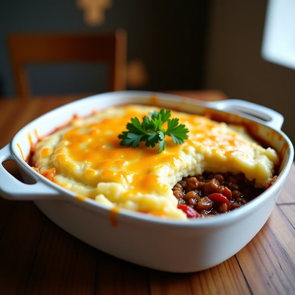 Pastel de Papa con Carne Picada de Soja y Queso Vegano: Receta Argentina Sin Lactosa