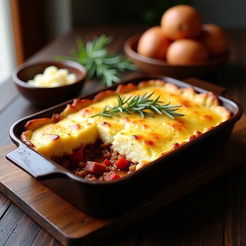 Pastel de Papa y Chorizo Colorados con Queso de Cabra: Receta Argentina Tradicional