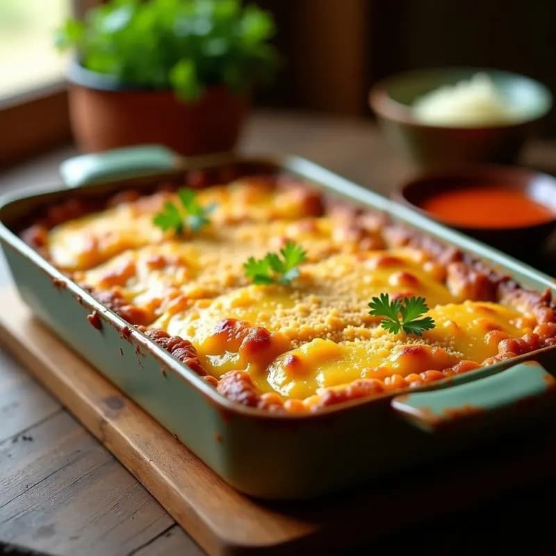 Pastel de Papa Colombiano con Carimañola Desmenuzada: Receta Tradicional con Toque Crujiente
