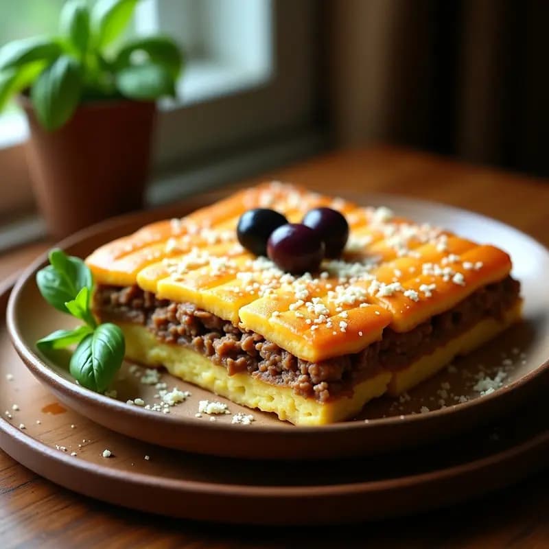 Pastel de Papa Colombiano con Carne de Res y Aceitunas Kalamata: Versión Gourmet