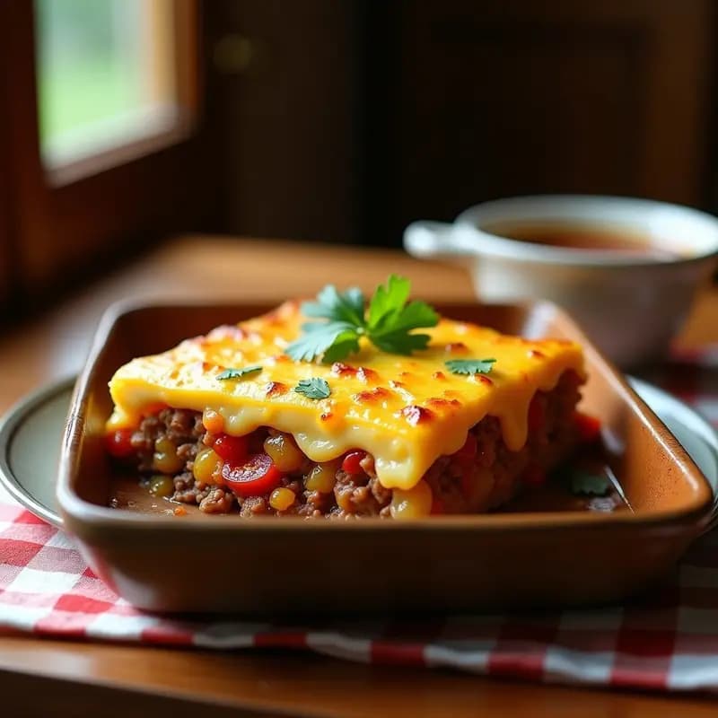 Pastel de Papa Colombiano con Carne de Res y Capas de Plátano: Receta Tradicional en 45 Minutos