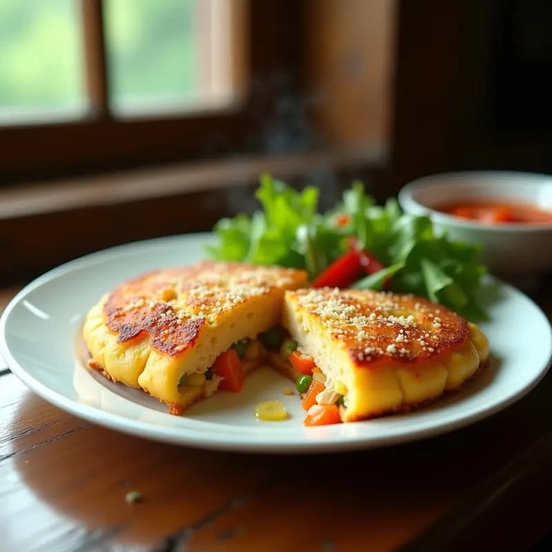 Pastel de Papa Colombiano Relleno de Pollo y Verduras: Receta Casera en Airfryer