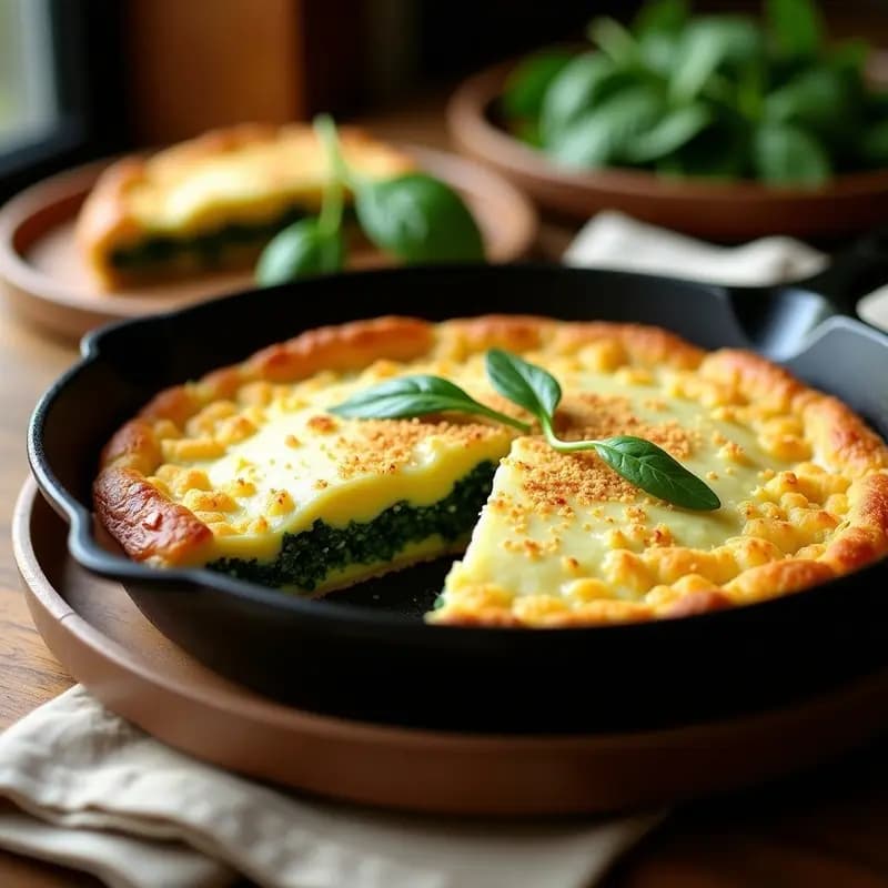 Pastel de Papa Colombiano con Relleno de Espinacas y Queso Vegano: Receta Sin Horno