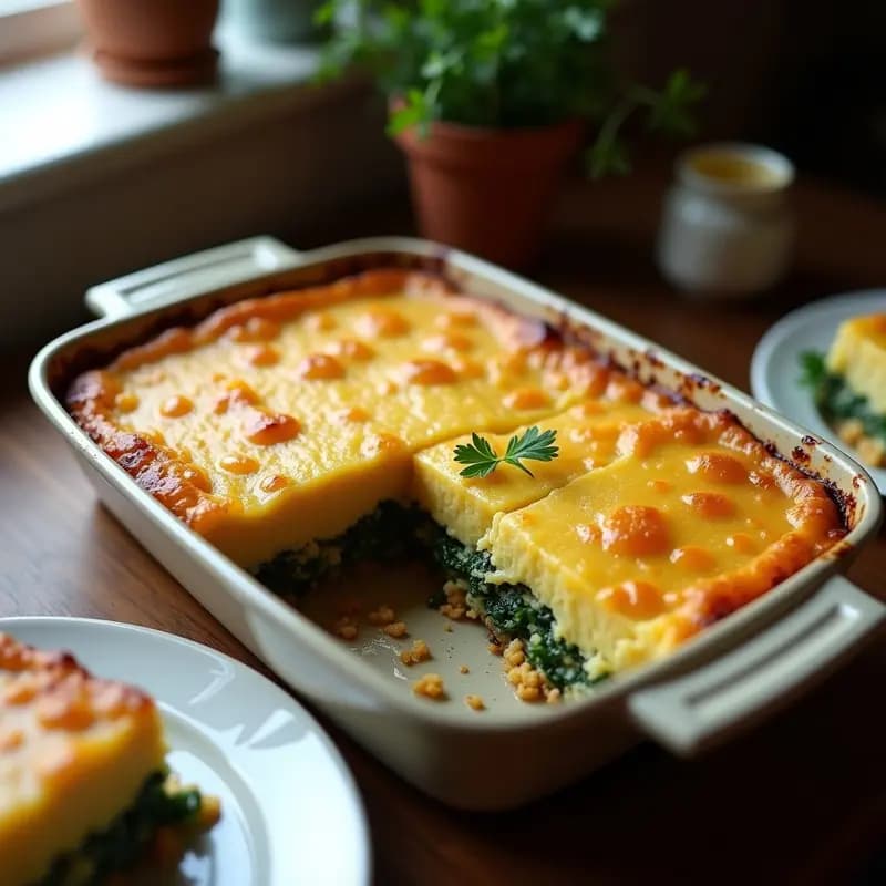 Pastel de Papa y Espinacas con Costra de Semillas de Girasol: Receta Argentina Vegana